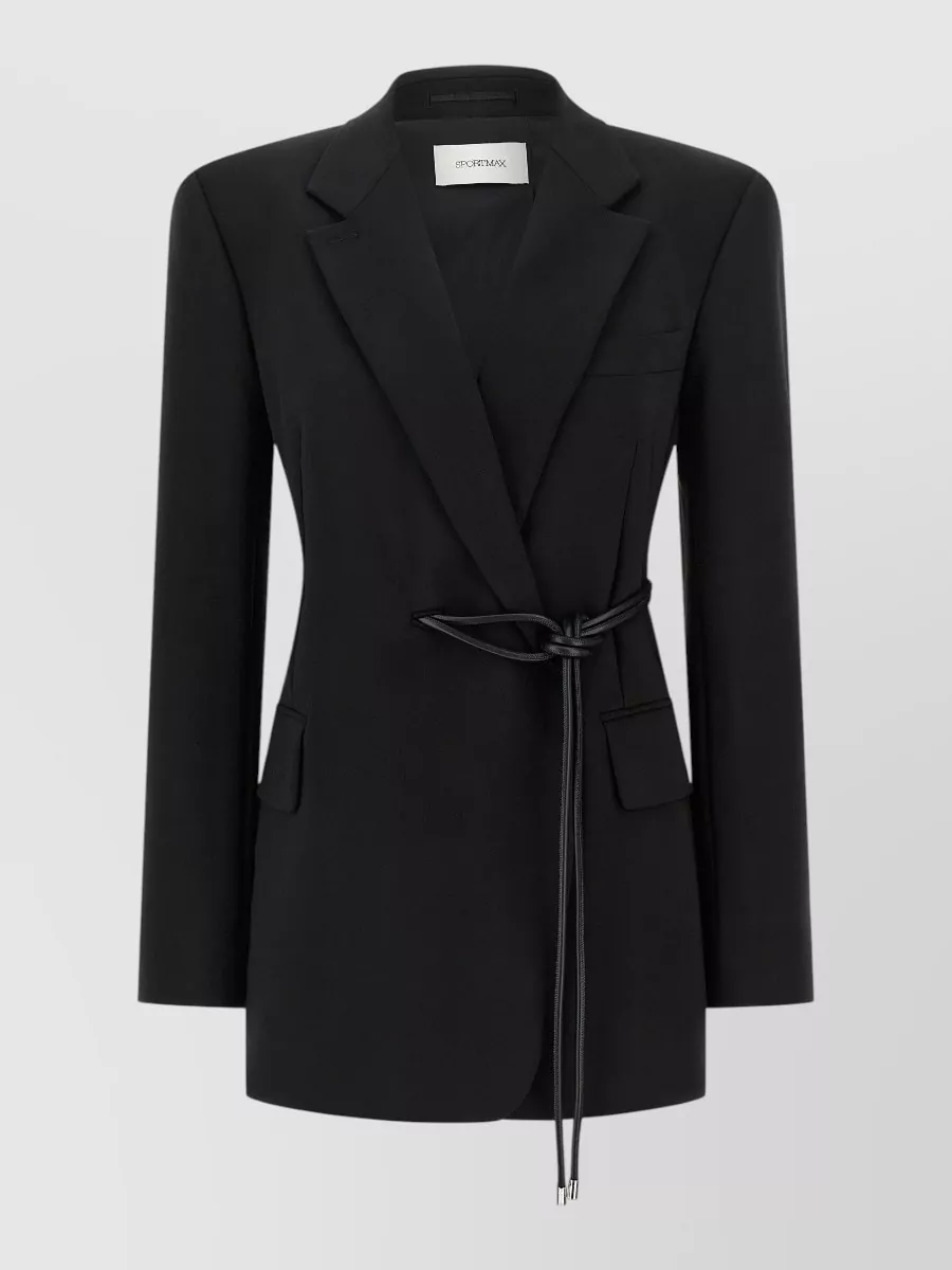 Sportmax Belted Double-Breasted Blazer