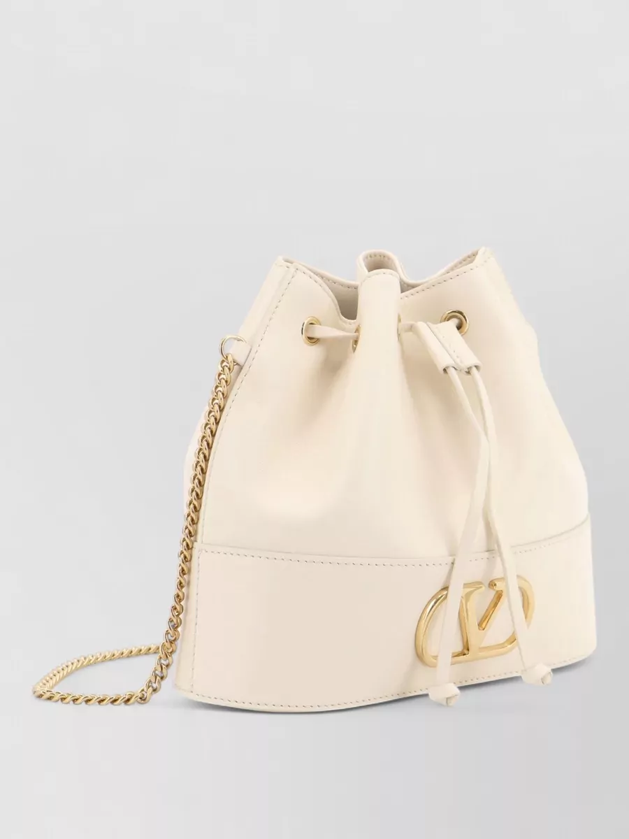 Valentino Garavani Vlogo Signature Leather Bucket Bag
