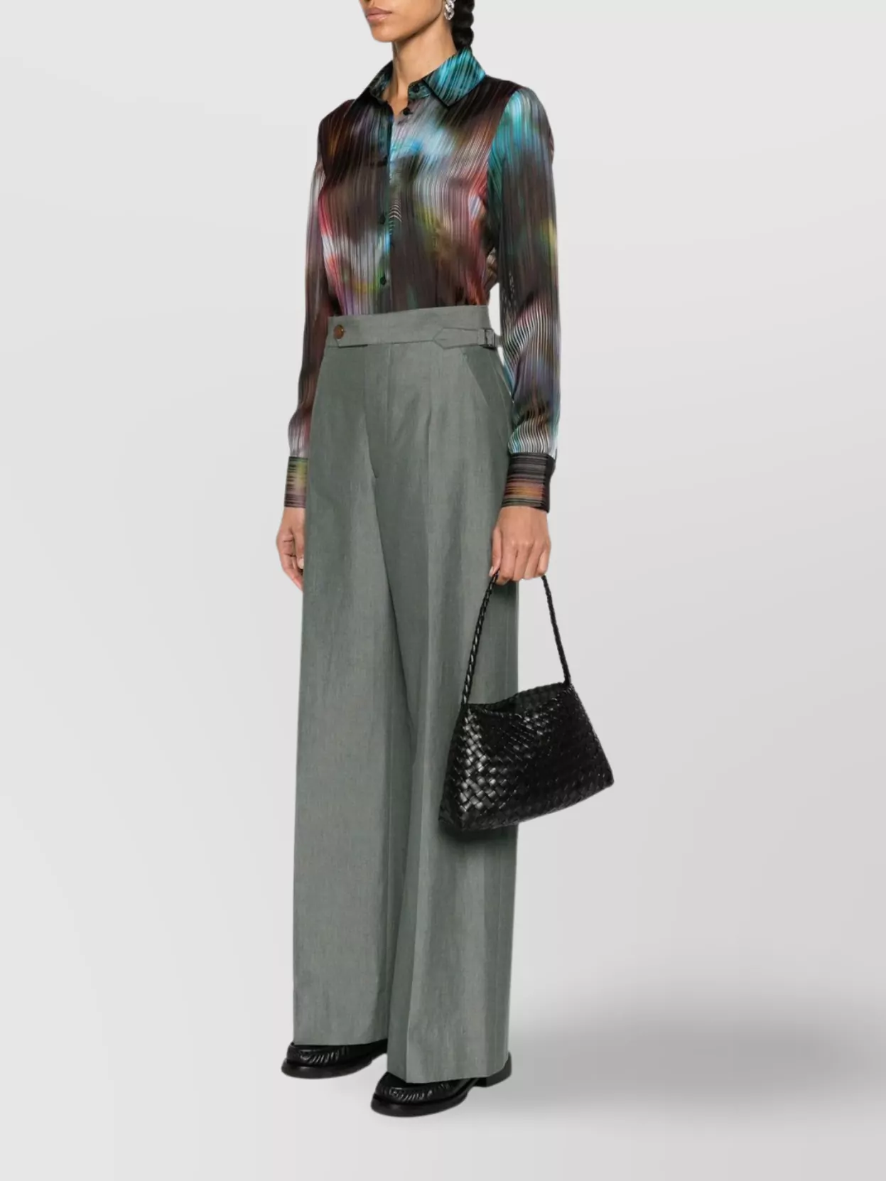 Dragon Diffusion Woven Texture Fixed Strap Top Handle