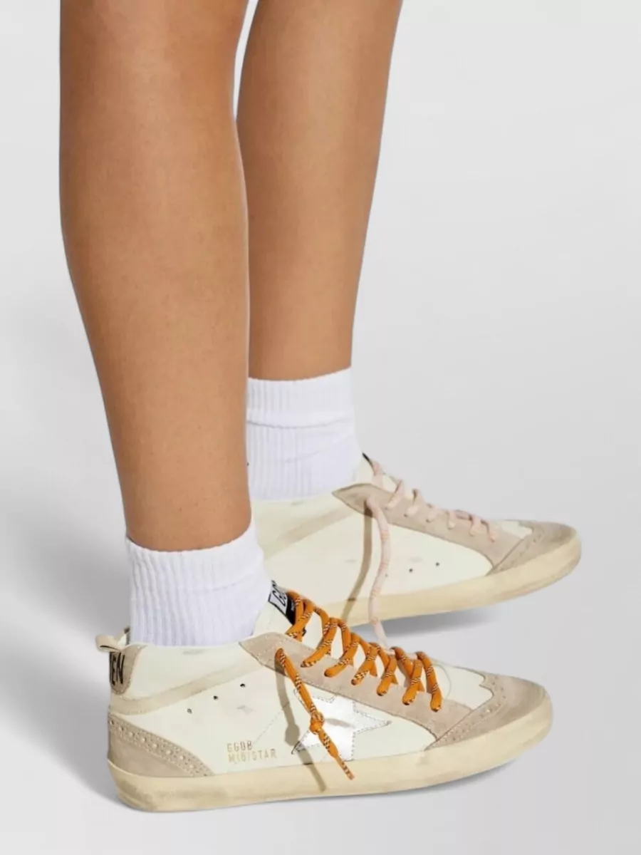 Golden Goose Leather Lace-Up Sneakers