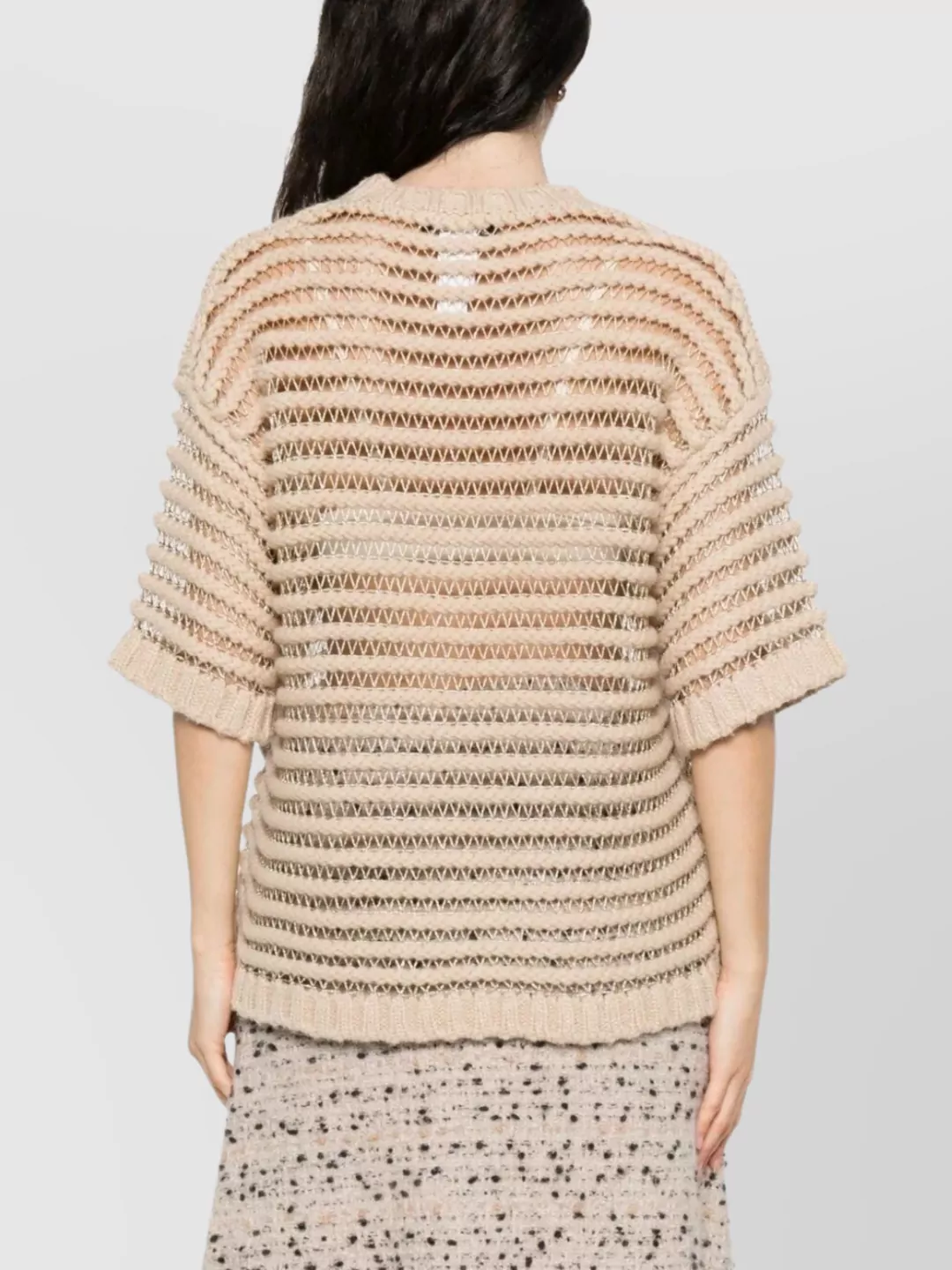 Fabiana Filippi Textured Open-Knit Ribbed Knitwear Piece