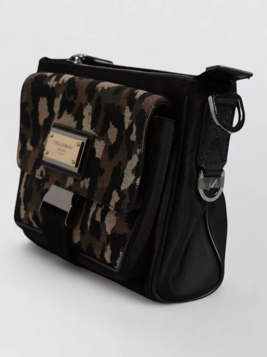 Dolce&Gabbana Leopard Jacquard Shoulder Bag