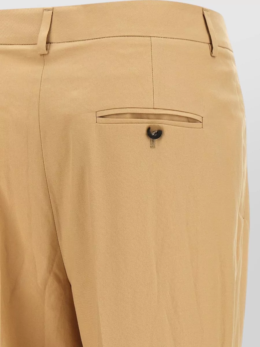 Alberto Biani Cotton Straight-Leg Tailored Trousers