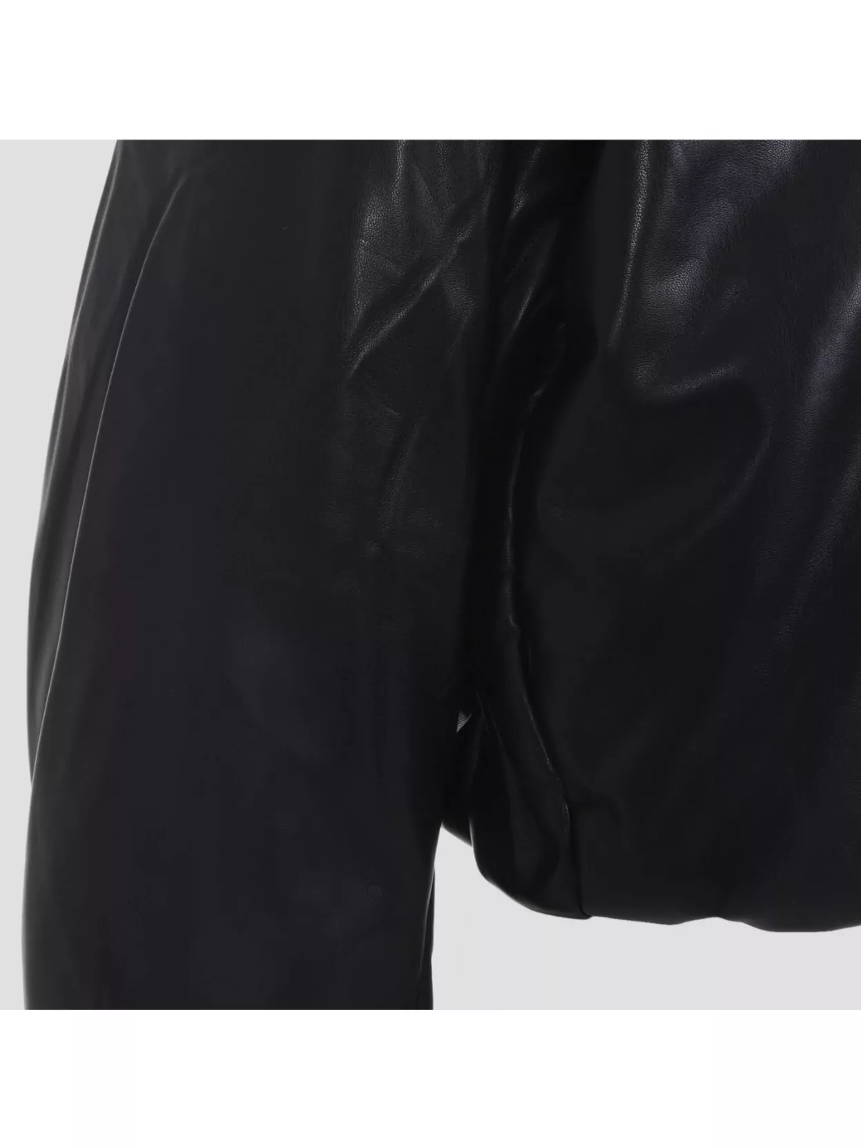 Acne Studios Hooded Faux Leather Jacket A90654le R In Black