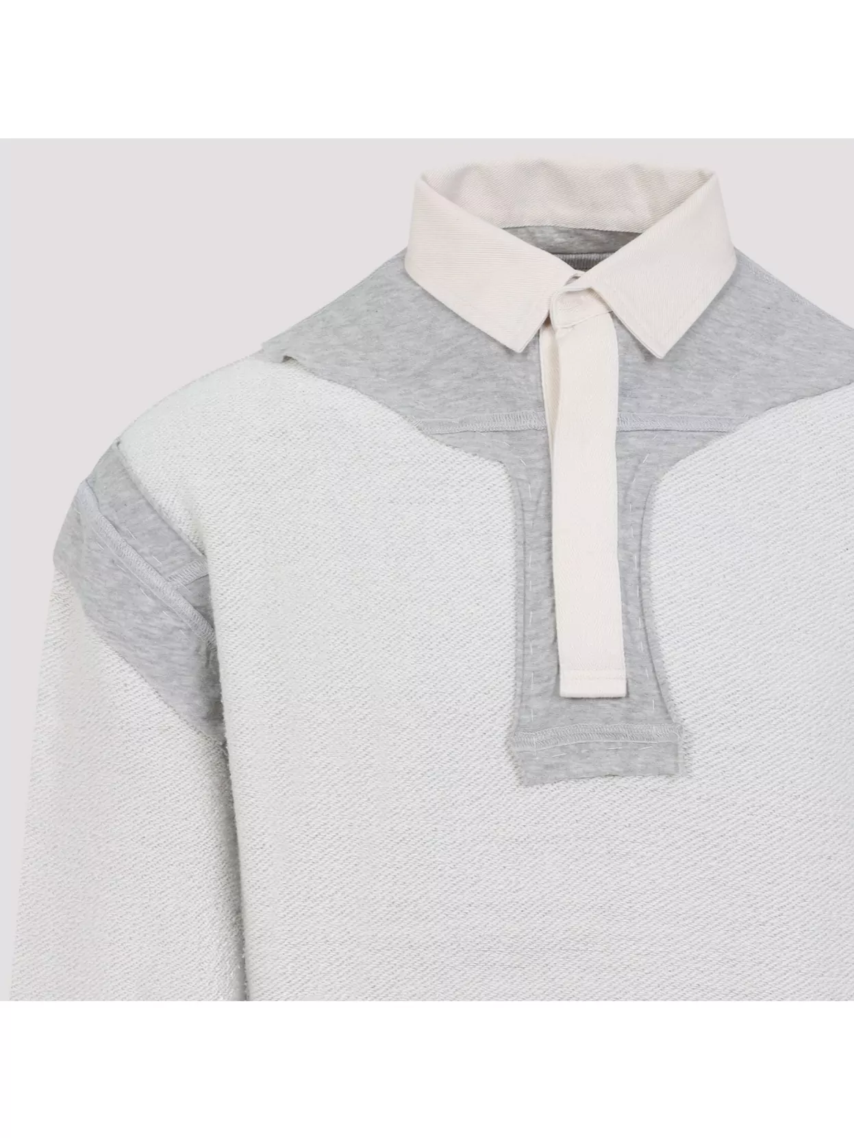 Maison Margiela Cotton Hoodie With Pointed Collar And Side Pockets