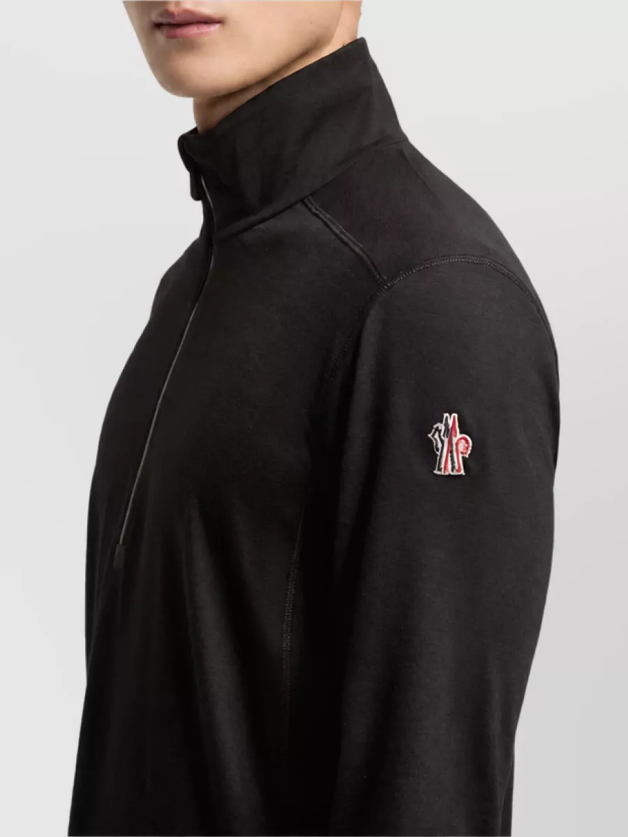 Moncler Wool Polo Neck Sweatshirt