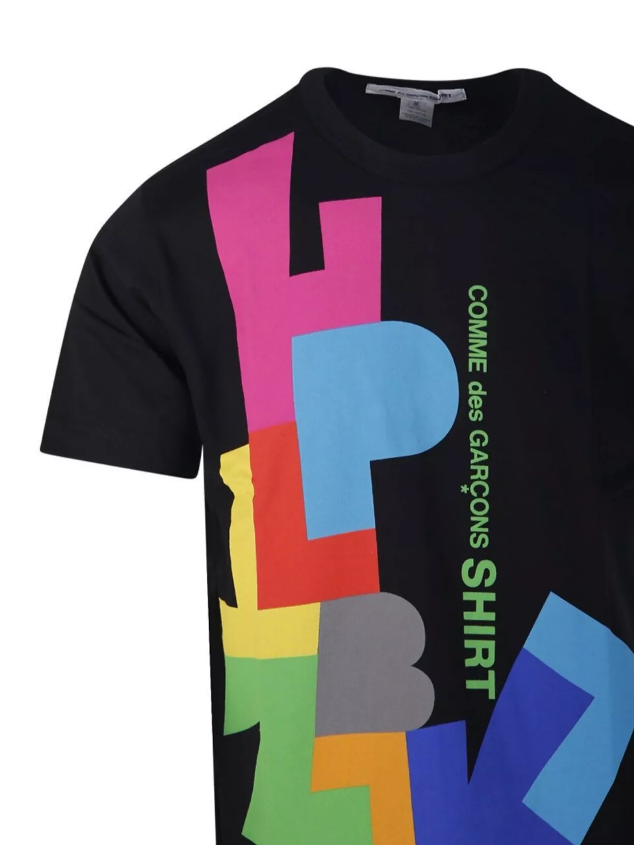 Comme Des Garçons Graphic Print Crew Neck Short Sleeve T-Shirt