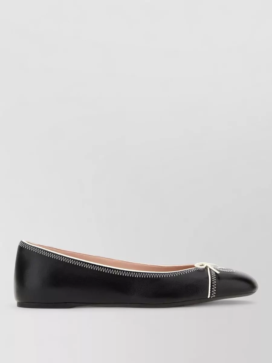 Valentino Garavani Leather Ballerina Shoes