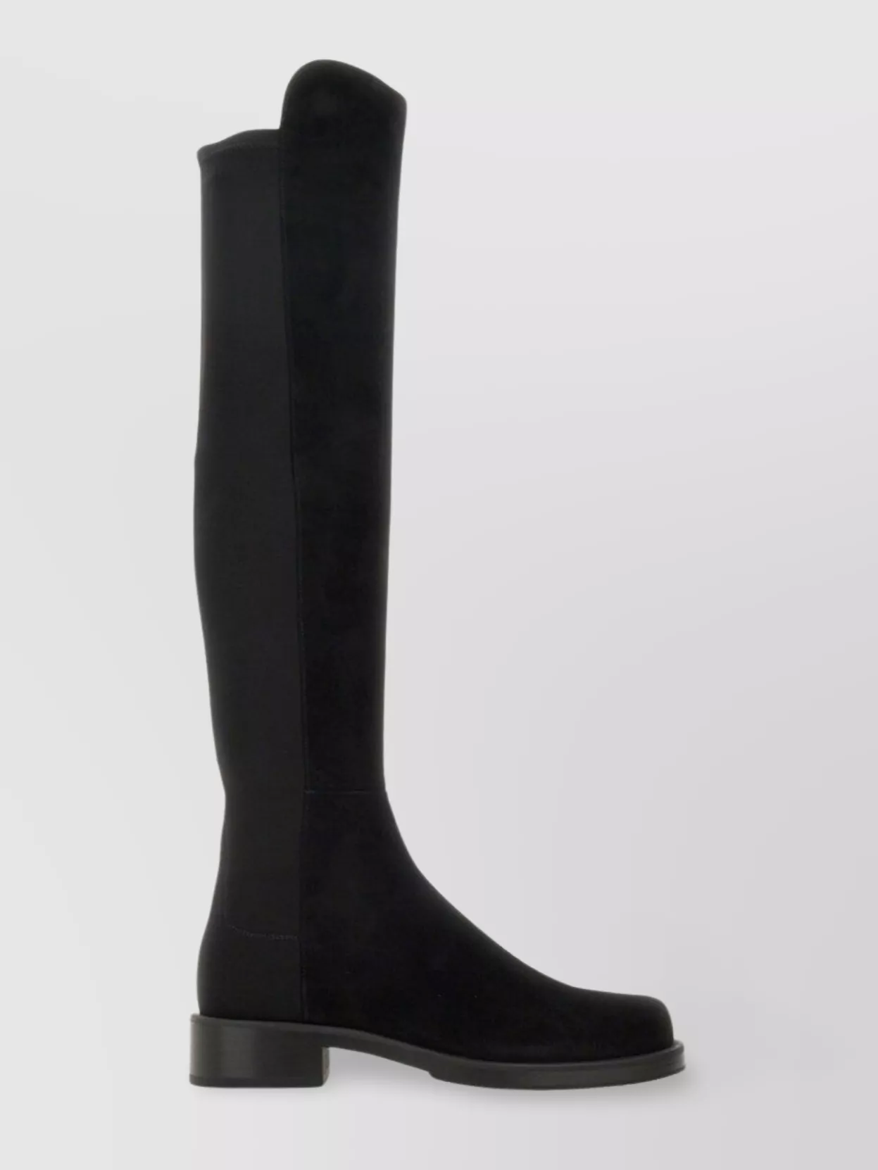 Stuart Weitzman Tall Suede Block Heel Boots