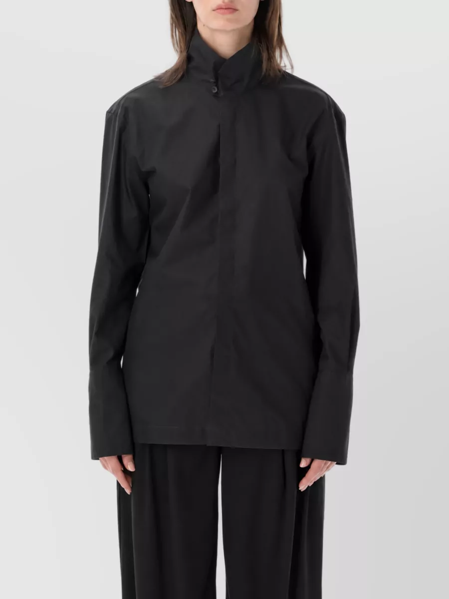 Thelatest cotton poplin relaxed-fit shirt jacket