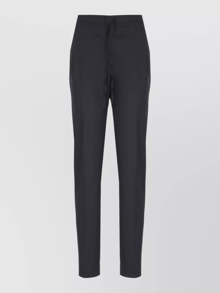 Fabiana Filippi Virgin wool drawstring slim-leg straight trousers