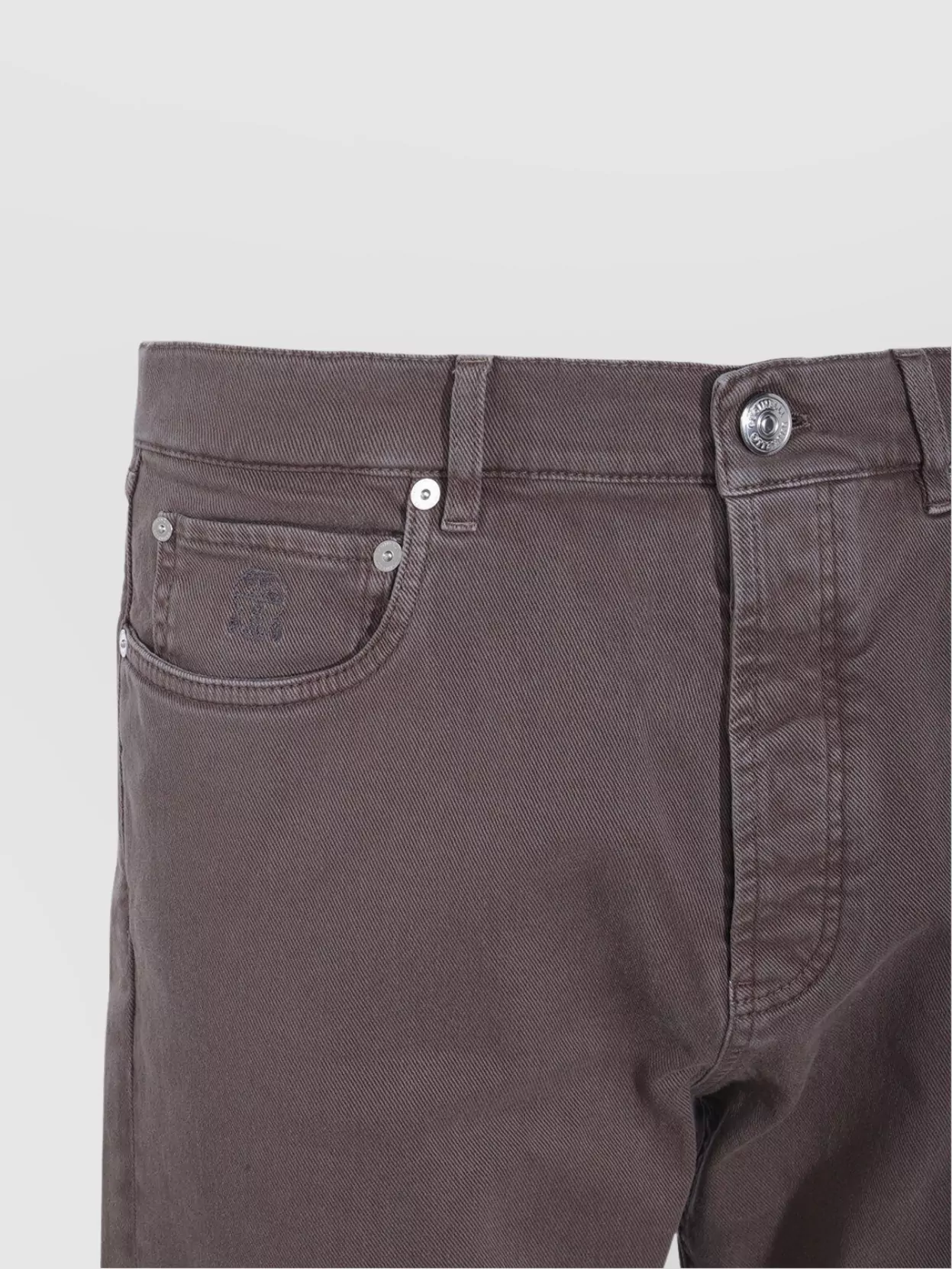 Brunello Cucinelli Relaxed Fit Trousers With Rolled Cuffs
