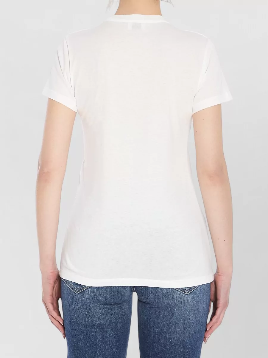 Saint Laurent Music Festival Cotton Crew Neck T-Shirt
