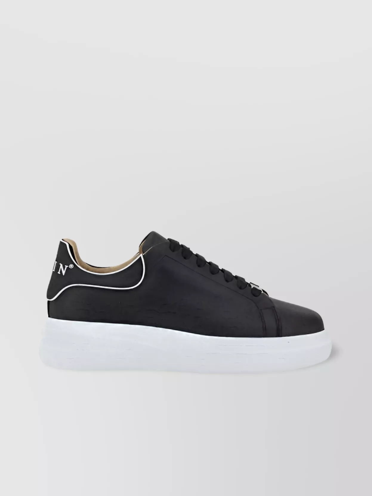 Philipp Plein Bold Design Leather Sneakers