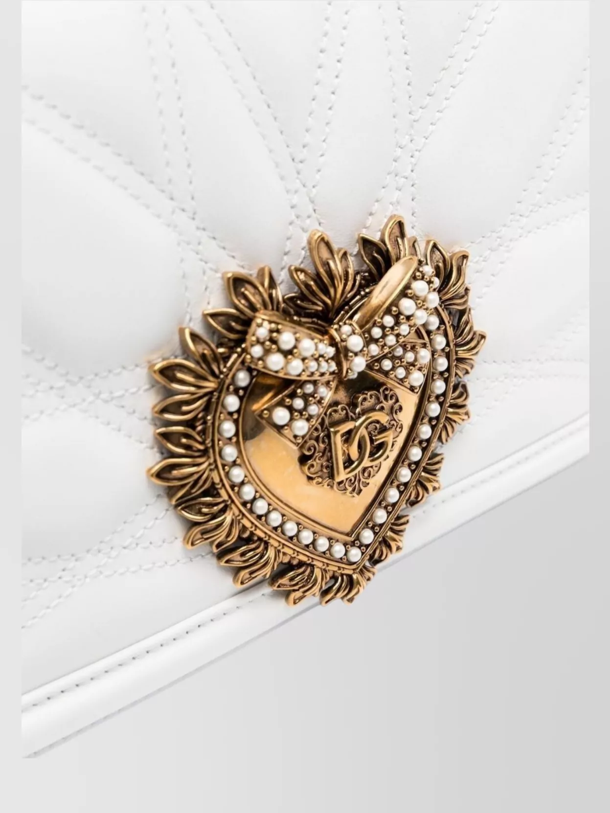 Dolce&Gabbana Devotion Medium Leather Handbag