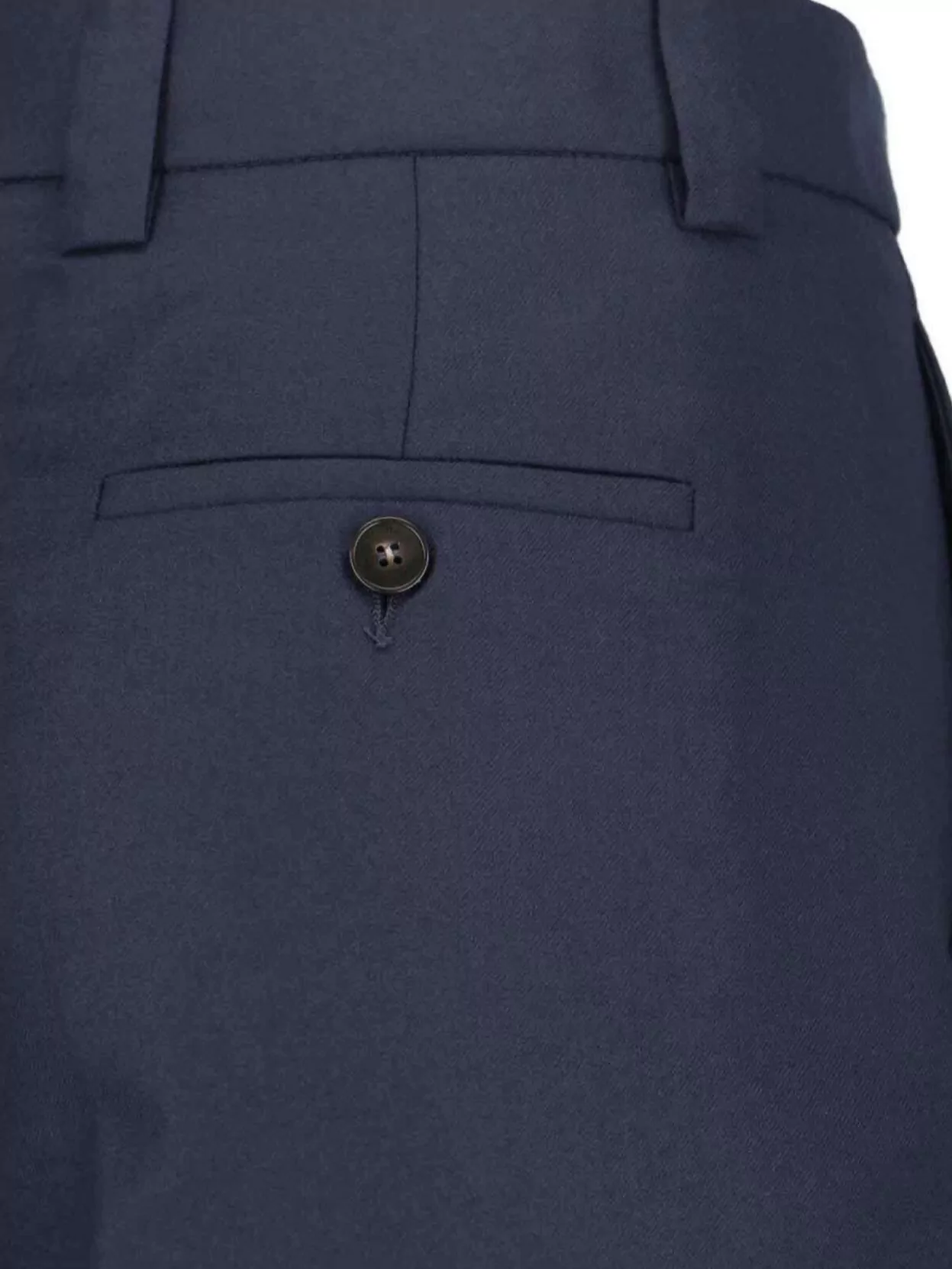 Incotex Wide Leg Trousers Button Detail In Blue