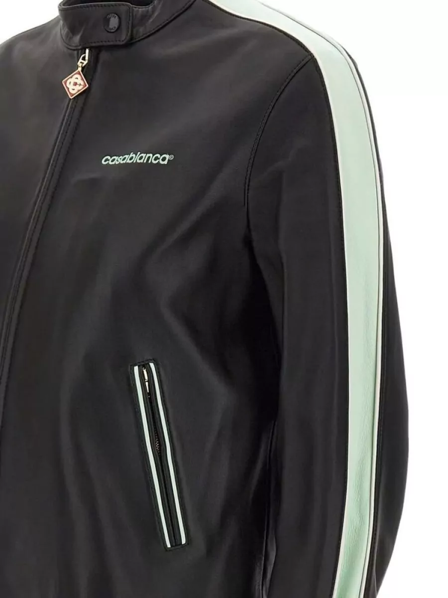 Casablanca Leather Racer Jacket