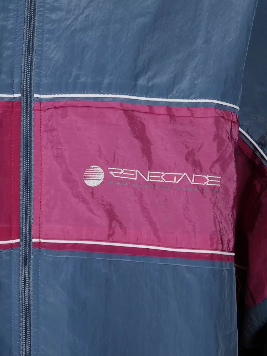 Martine Rose Color Block High Collar Sweatshirt Jacket