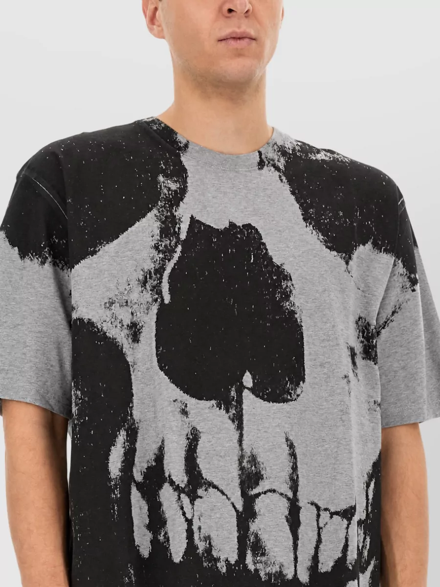 Alexander Mcqueen Cotton Skull Print T-Shirt