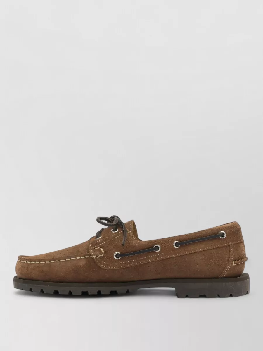 Paraboot Leather Lace-Up Loafers