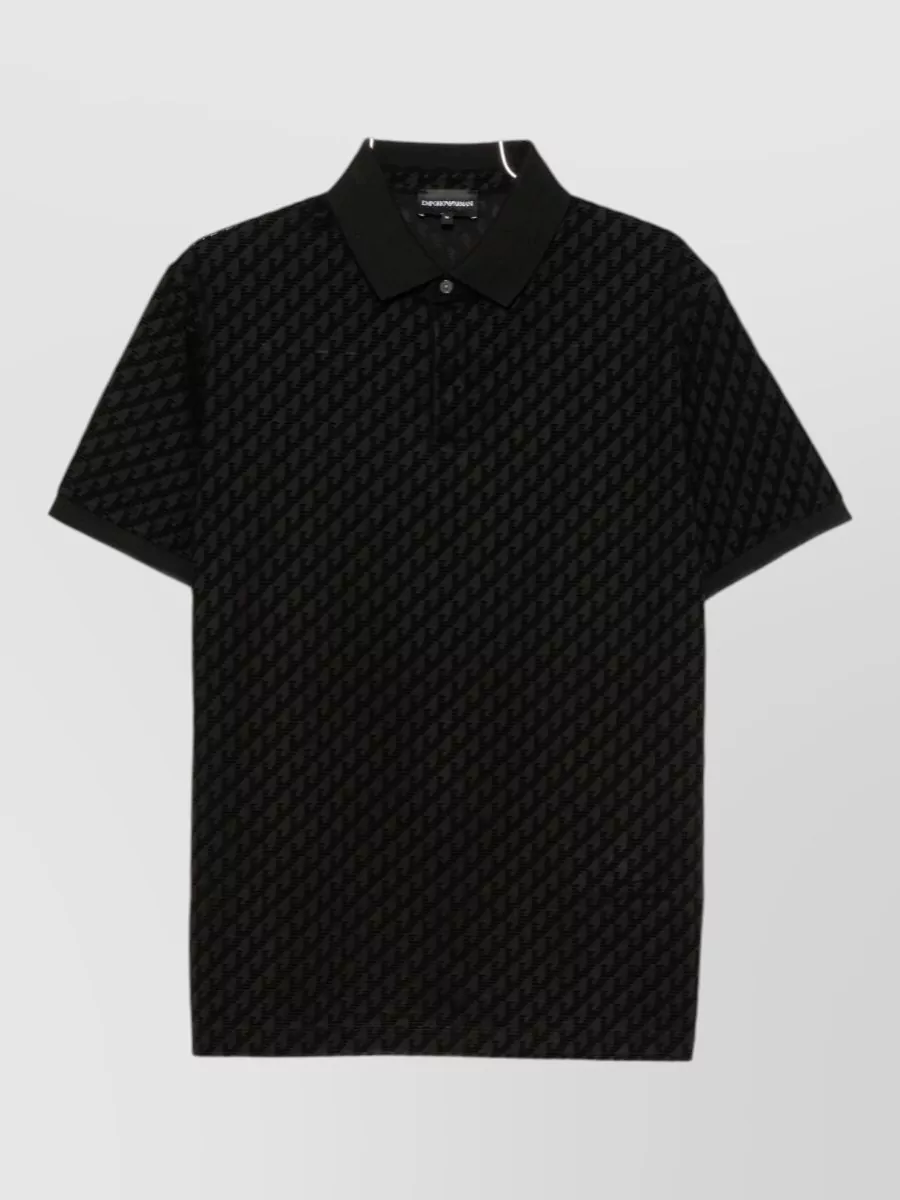 Emporio Armani logo-print short-sleeve polo shirt