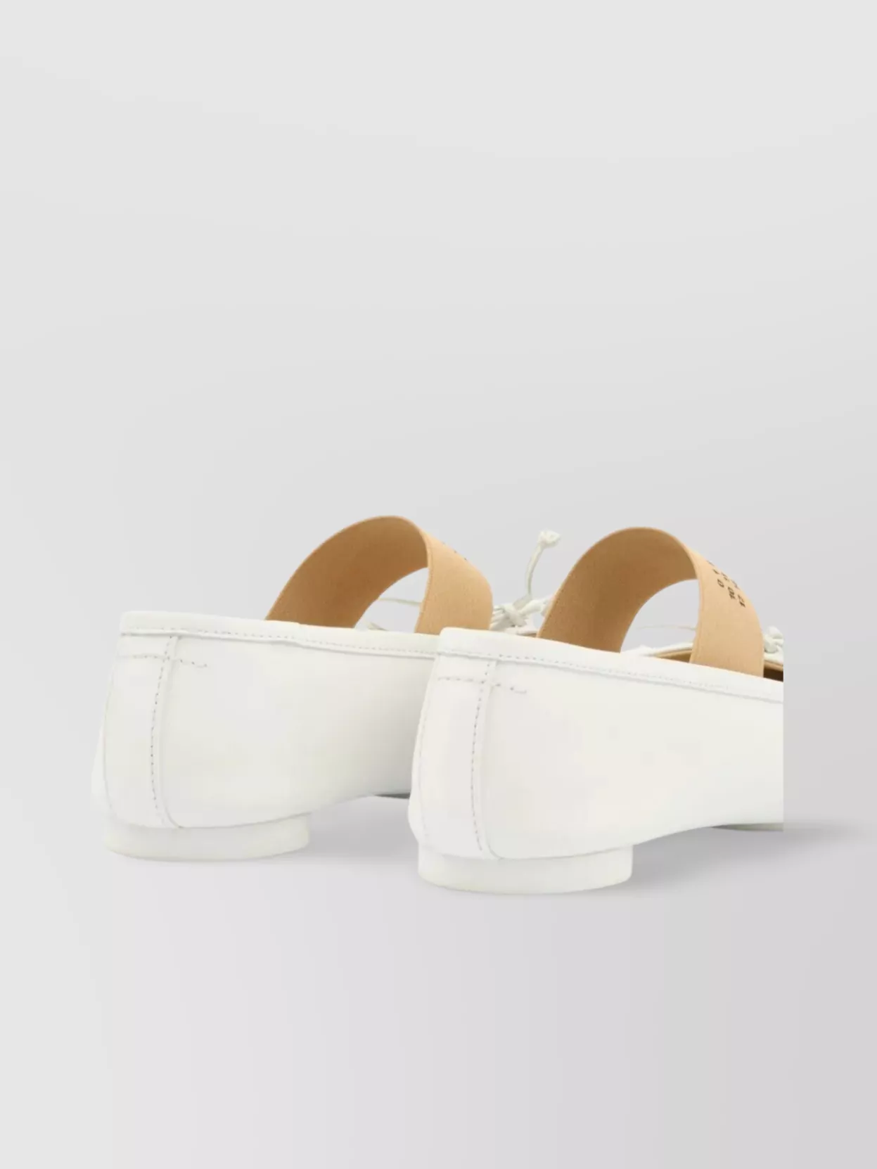 Mm6 Maison Margiela Ballerina Square Toe Bow Detail