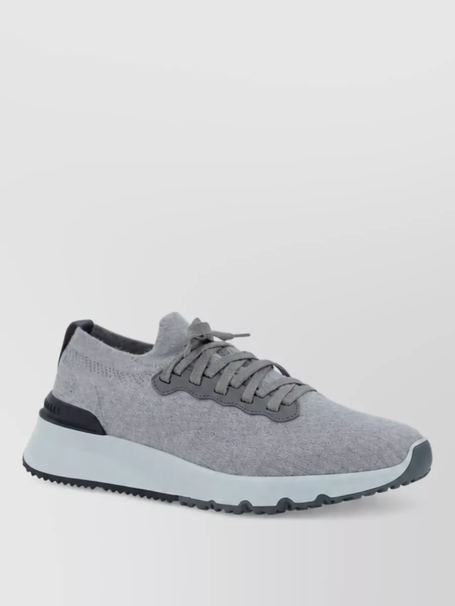 Brunello Cucinelli knit low-top sneakers
