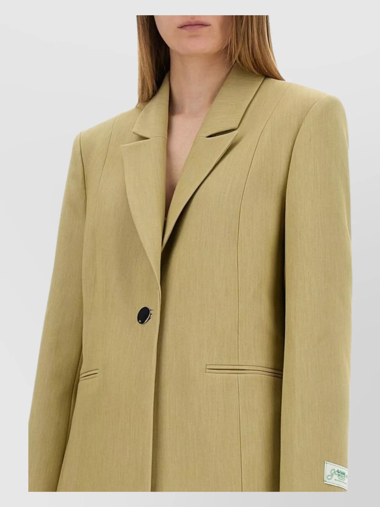 Ganni Twill Fabric Tailored Jacket