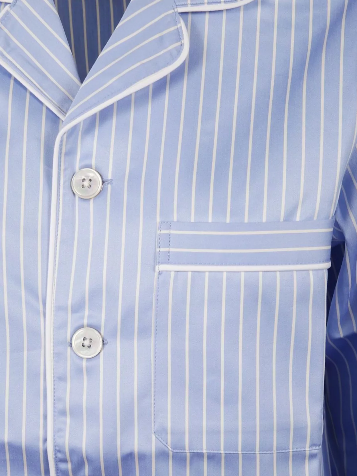 Tekla Organic Cotton Striped Pyjama Shirt