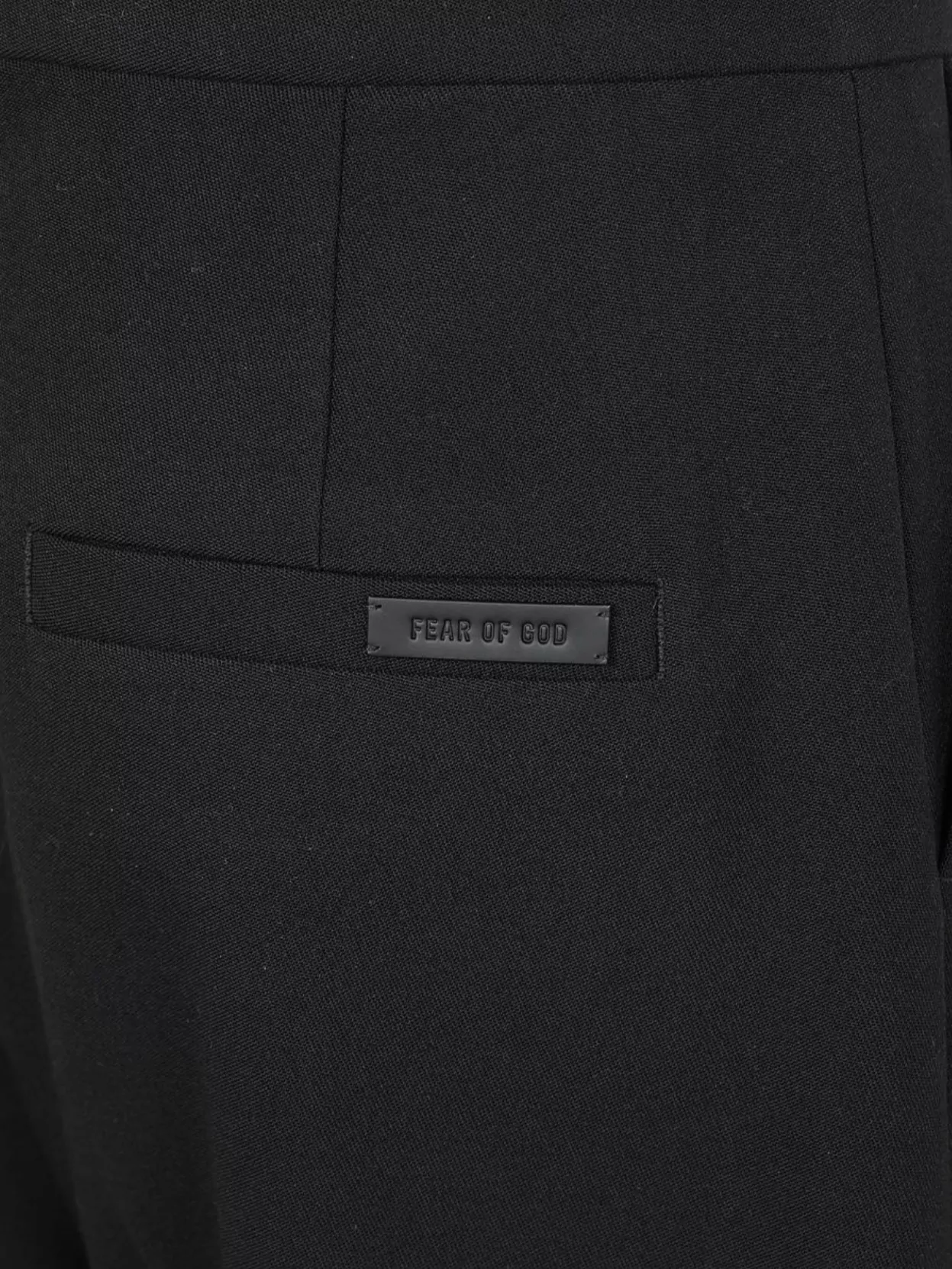 Fear Of God 8th Straight-leg Pleated Wool-gabardine Trousers In Black