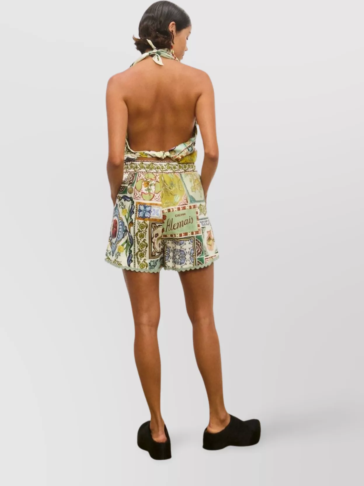 Alémais Patchwork Mini Shorts And Pockets