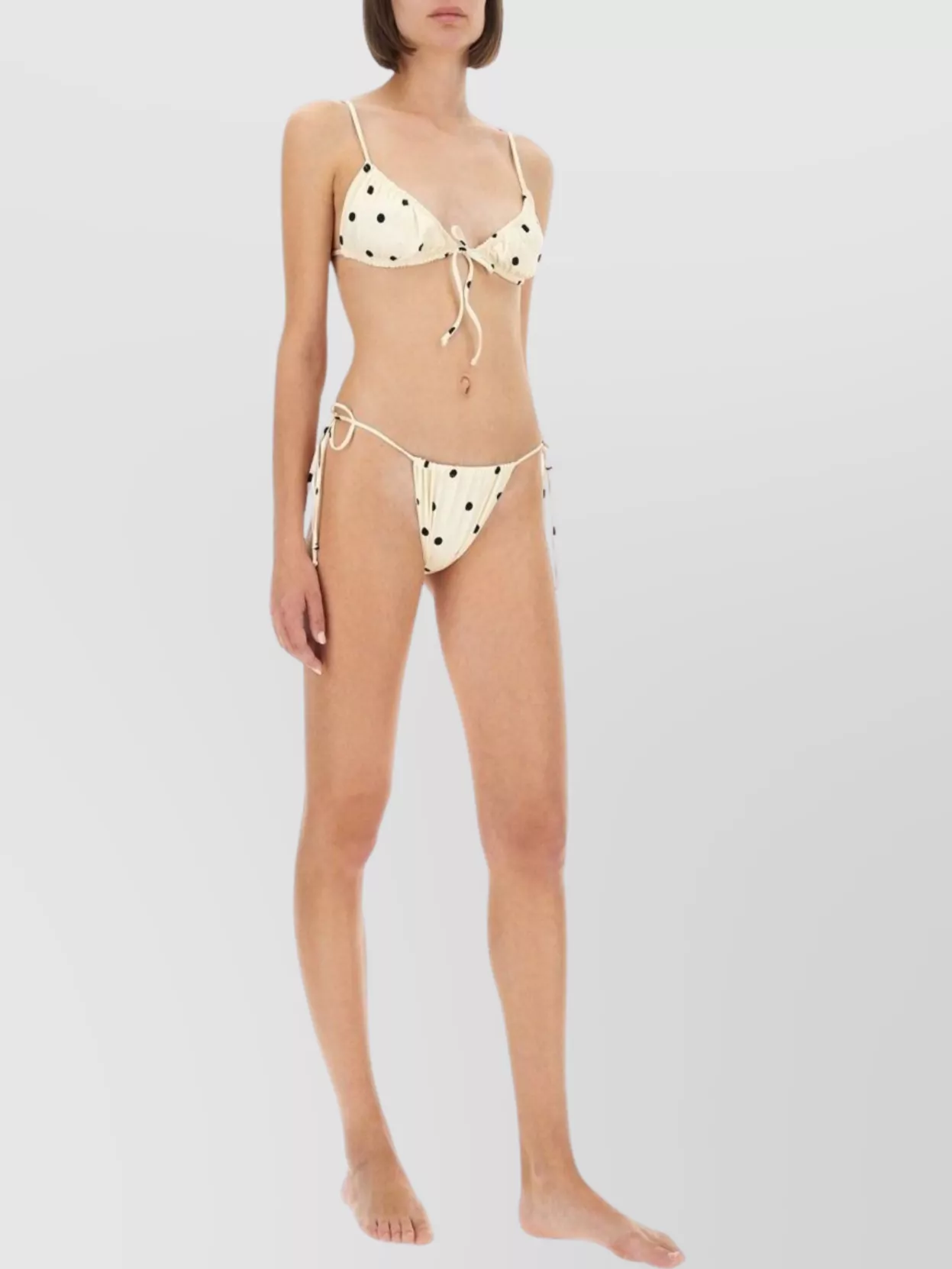 Mc2 Saint Barth "colin" Triangle Bikini Bottom In Yellow