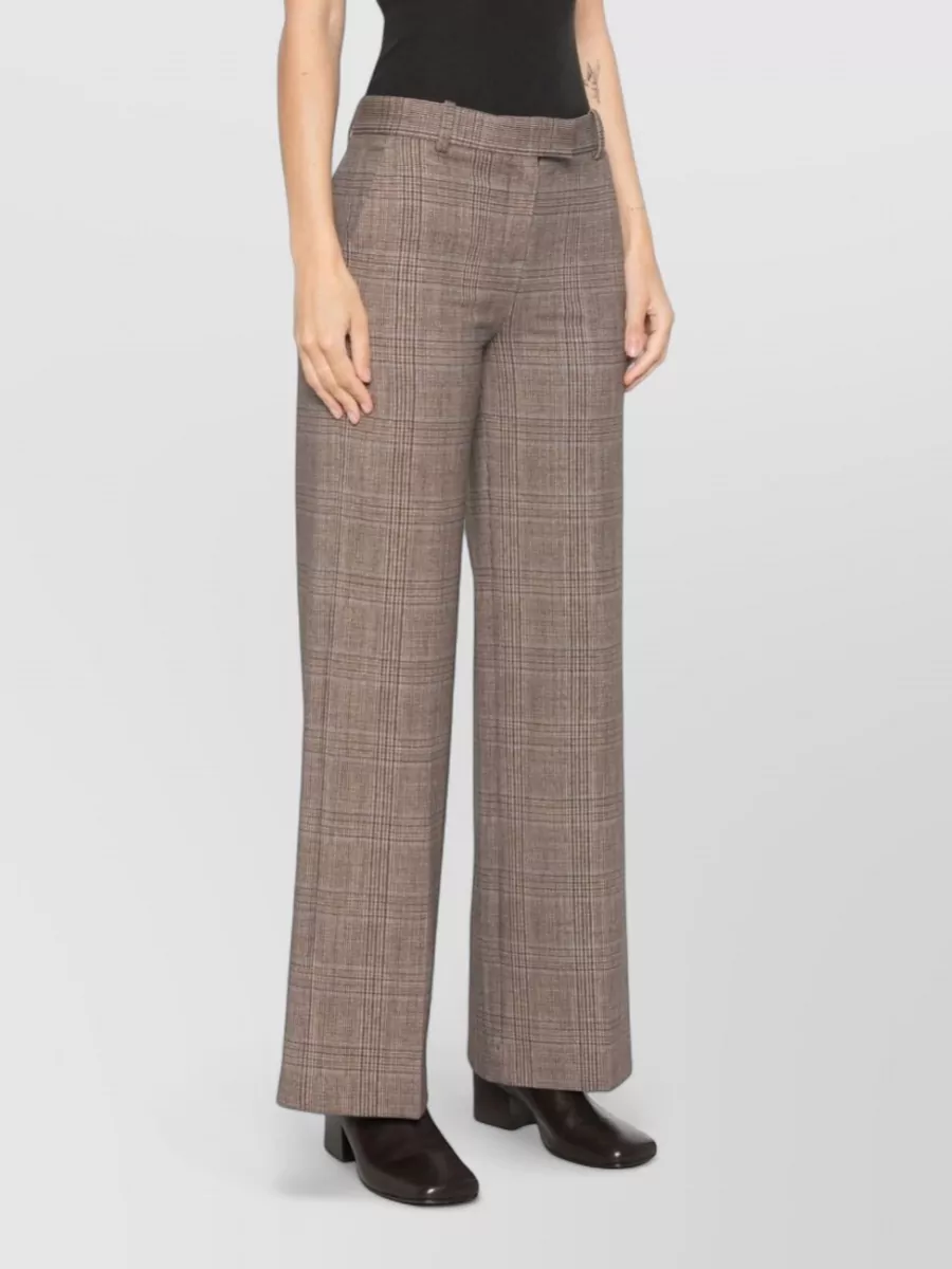Circolo 1901 Checked Wide-Leg Trousers