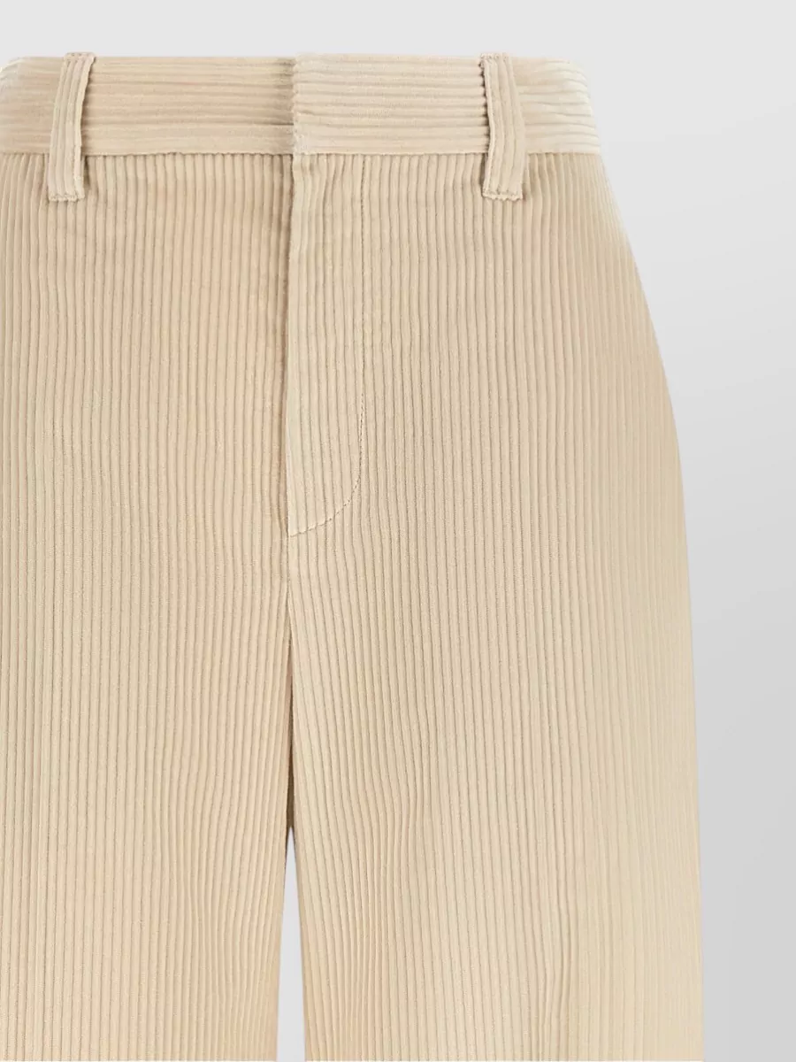 Brunello Cucinelli Cotton Corduroy High-Rise Wide-Leg Trousers