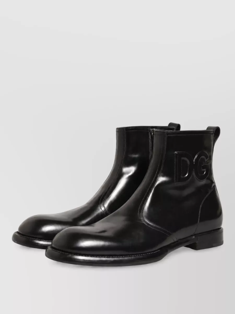 Dolce&Gabbana Leather Ankle Derby Shoes
