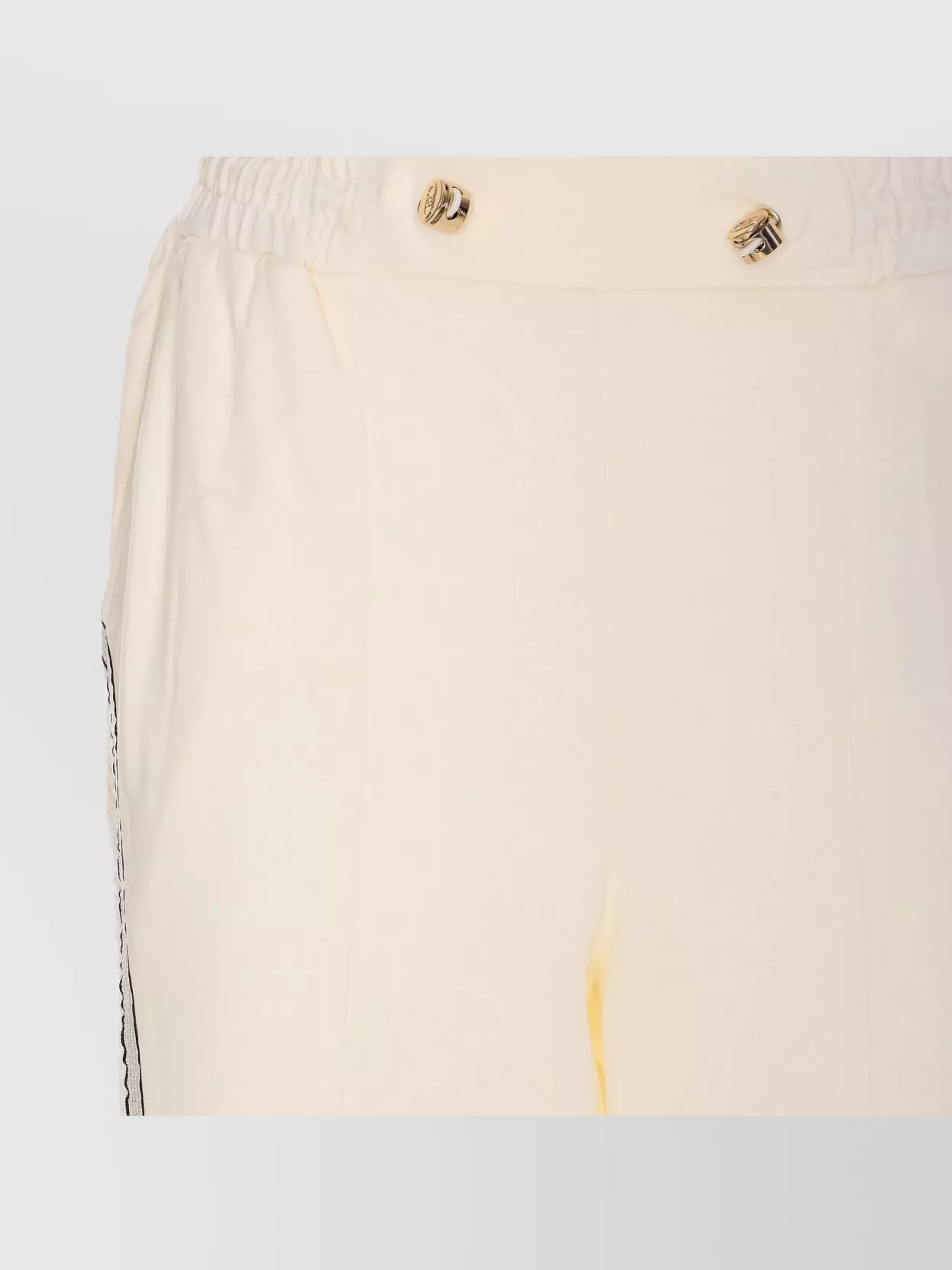 Liu •jo Drawstring Waist Trousers With Side Band Detail