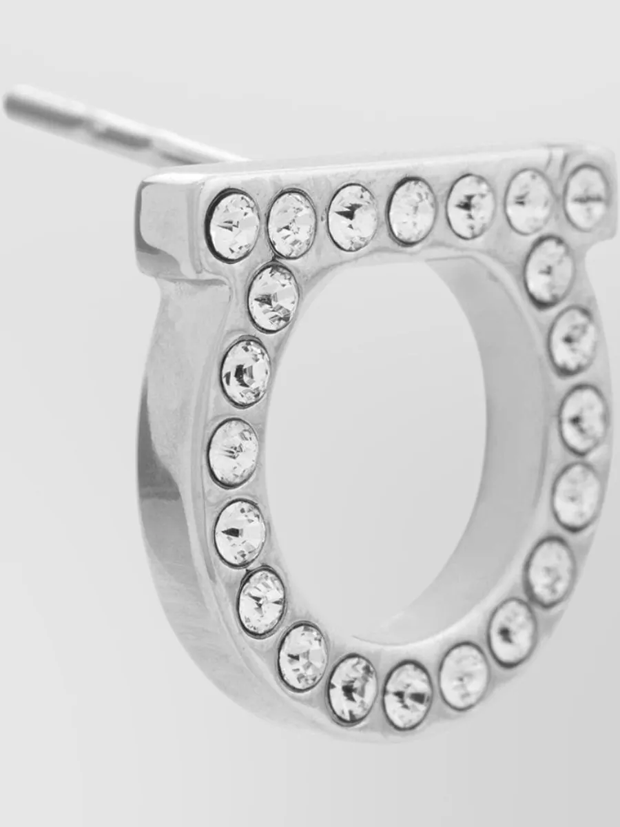Ferragamo Crystal-Embellished Earrings