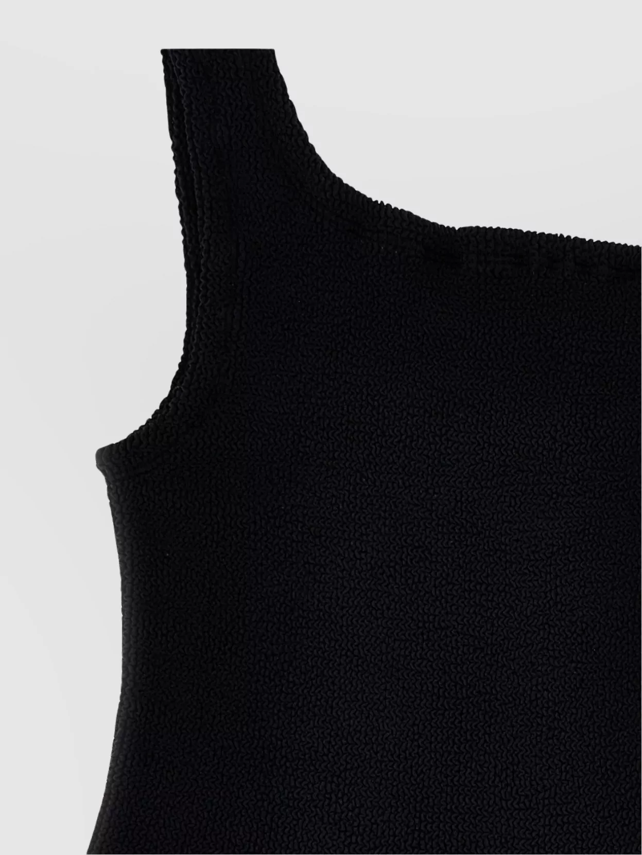 Hunza G Nancy One-shoulder Crinkle One-piece Swimsuit