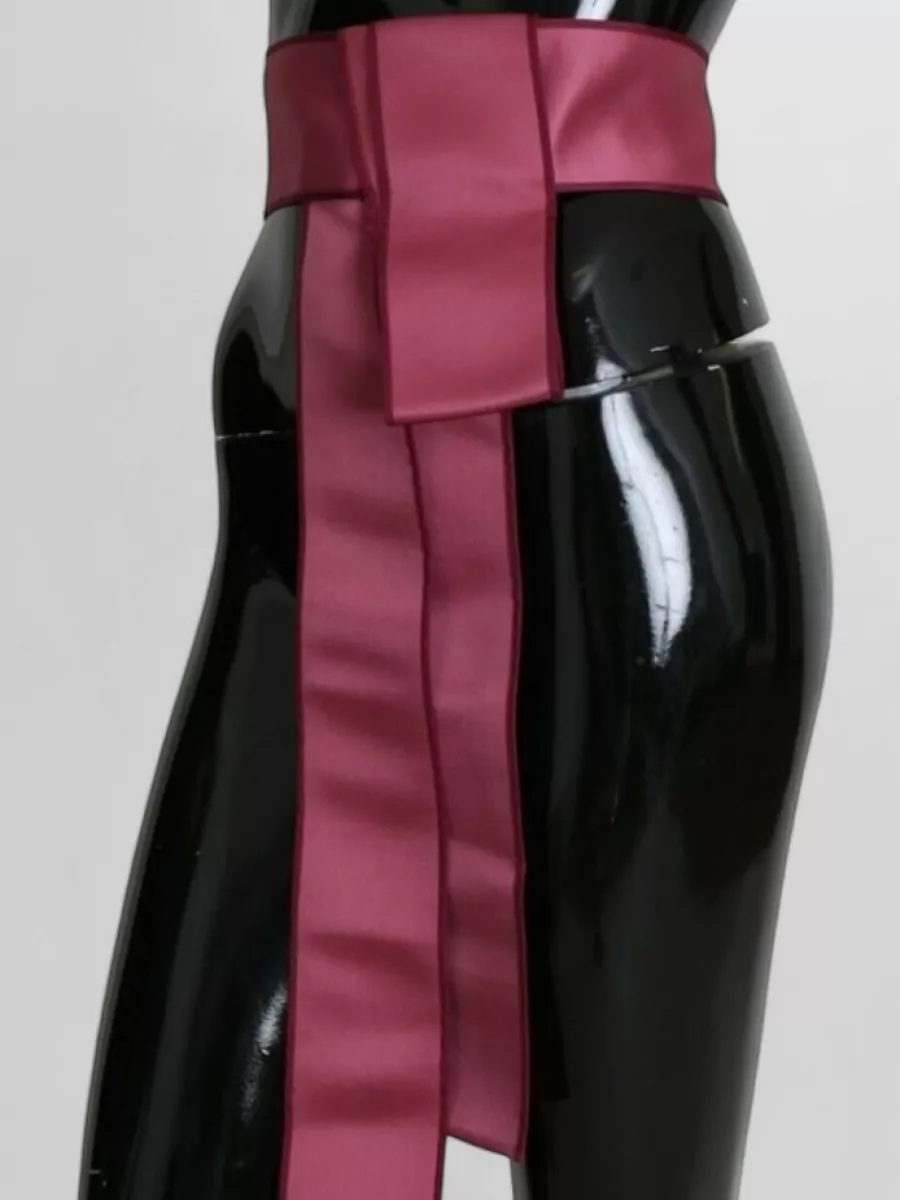 Dolce&Gabbana Silk Wide Waist Belt