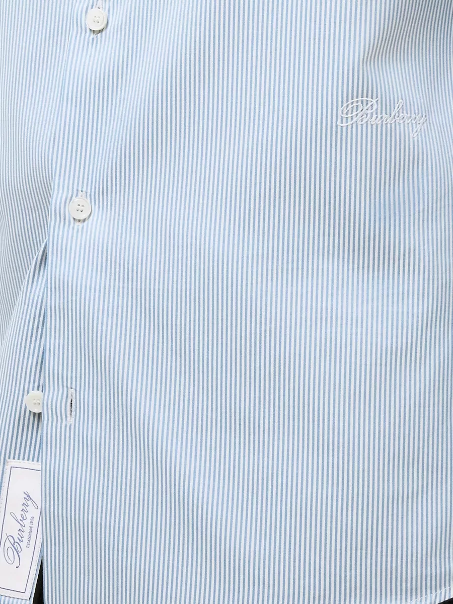 Burberry Striped Cotton Slim-Fit Shirt