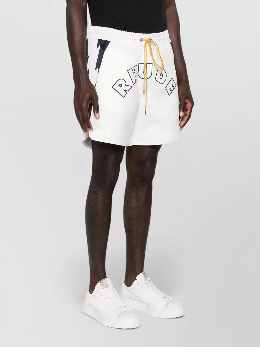 Rhude Logo-Patch Swim Shorts