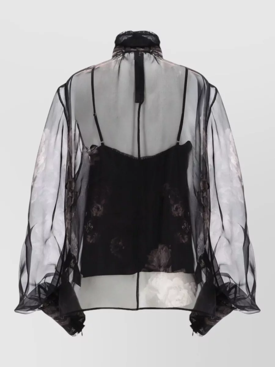 Zimmermann Silk Floral-Print Pussybow Blouse