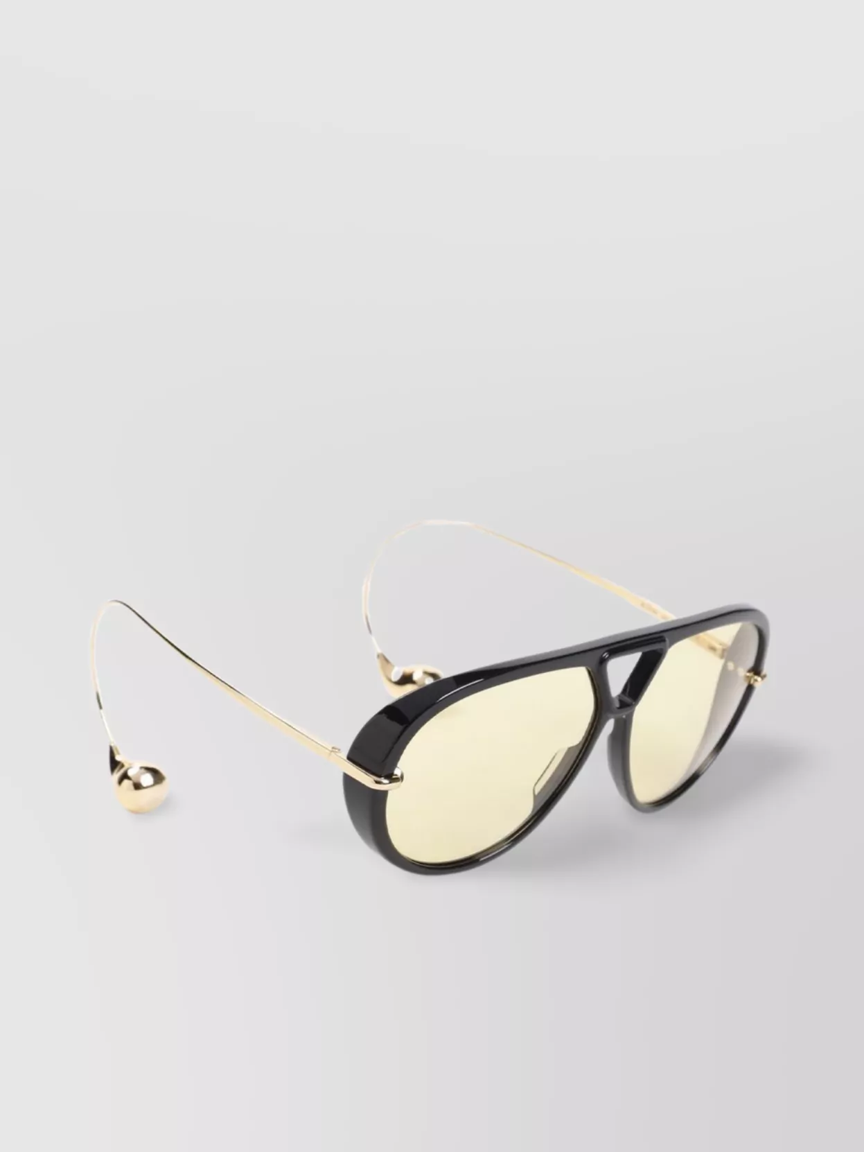 Bottega Veneta Aviator Sunglasses Metal Temples