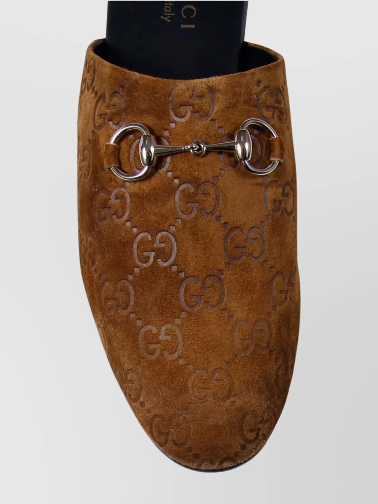 Gucci Gg Pattern Slippers Featuring Horsebit Detail