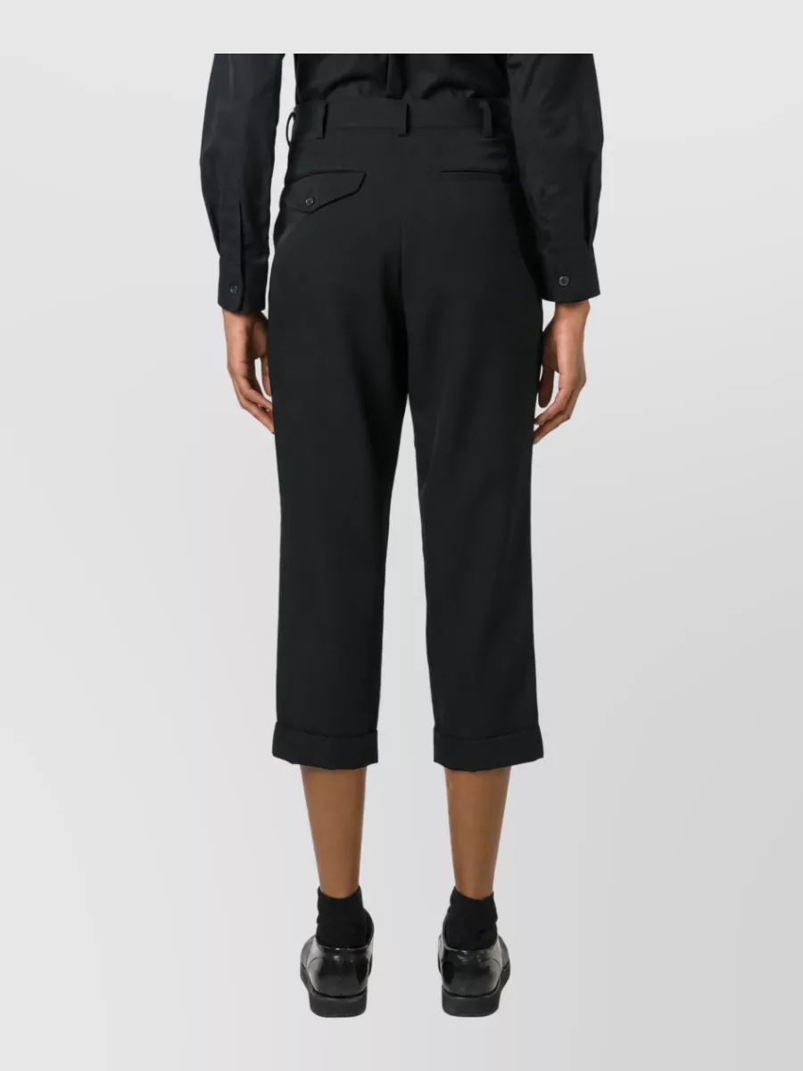 Comme Des Garçons Wool Cropped Tailored Trousers