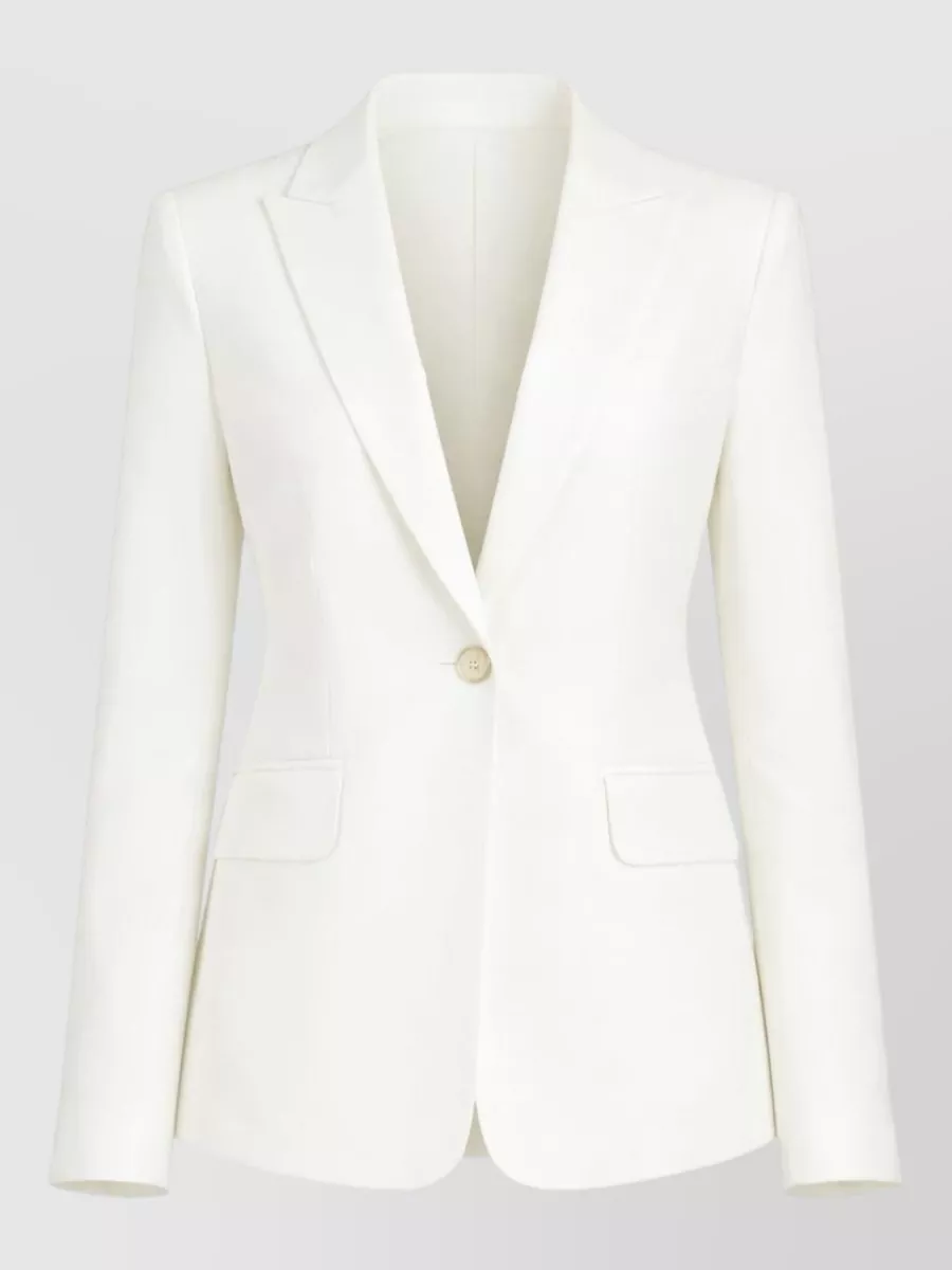 Pinko Linen Blend Single Breasted Blazer