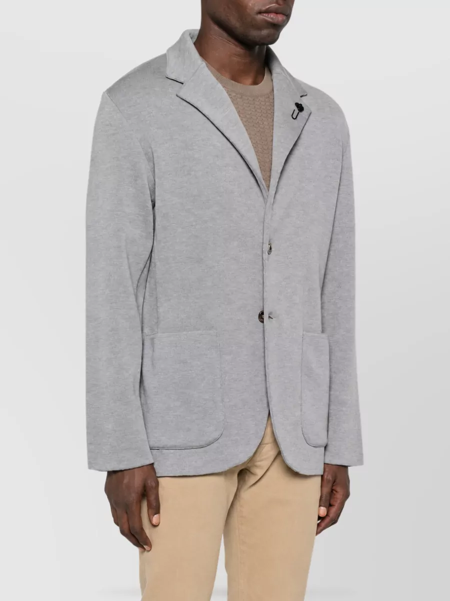 Lardini Wool Single Breasted Coat