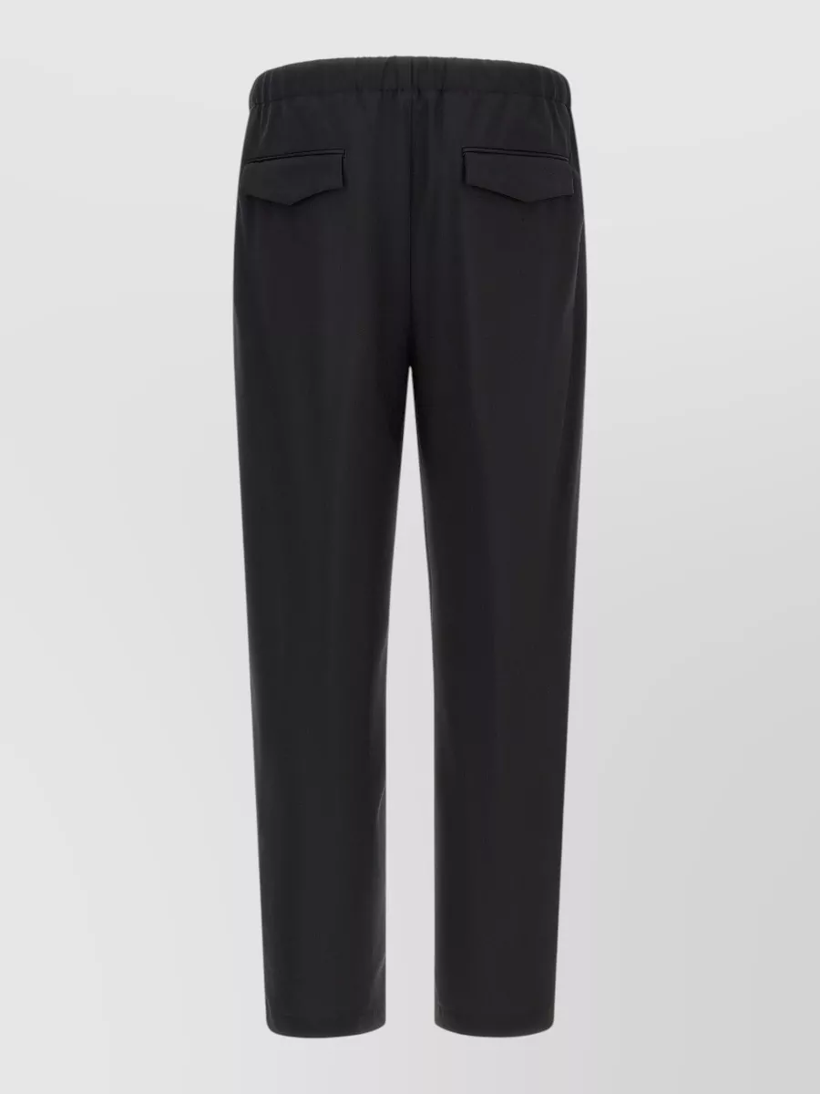 Lardini Virgin wool regular-fit straight-leg tailored trousers