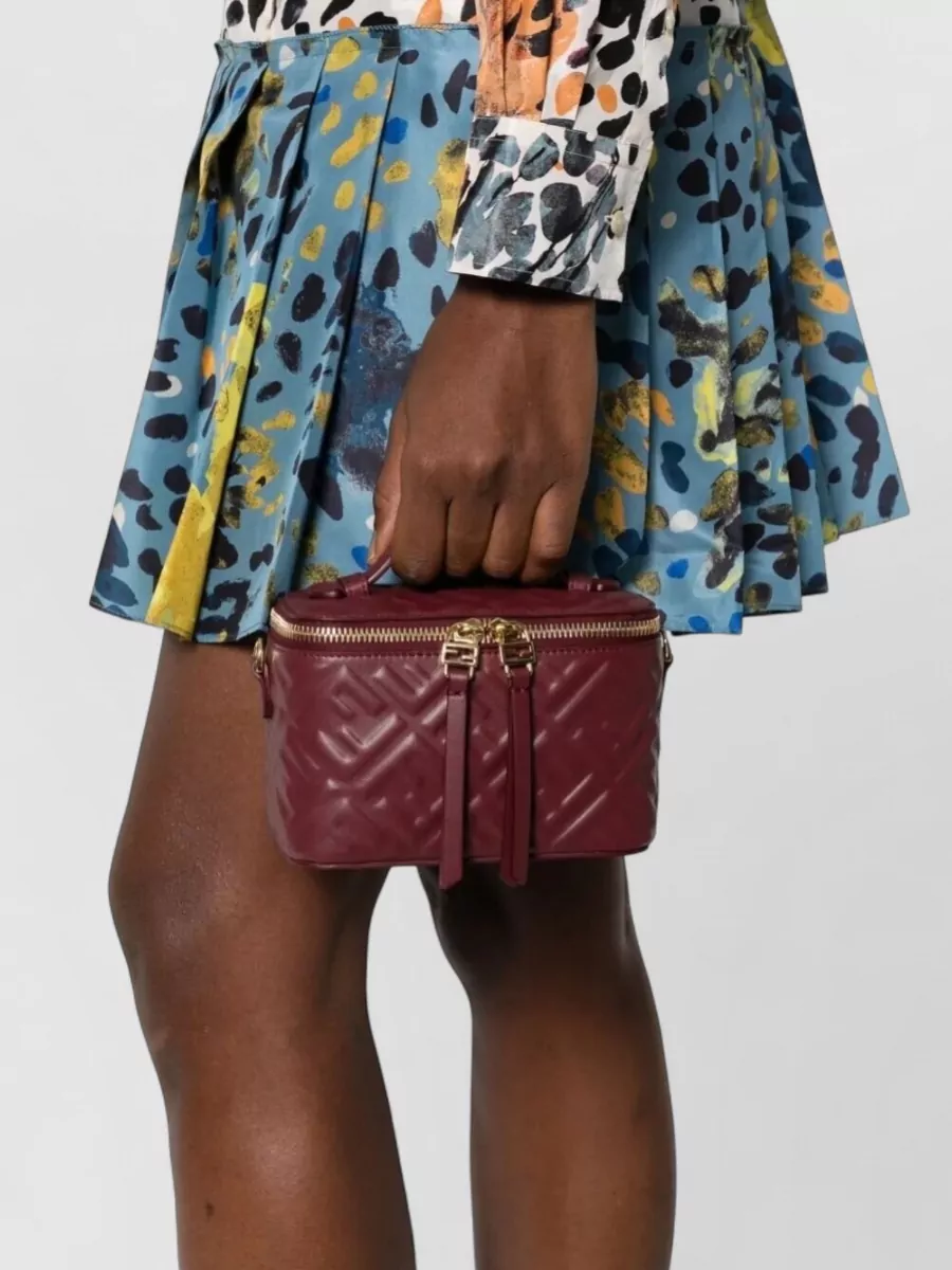 Fendi Vanity Nappa Leather Crossbody Bag Ff Motif