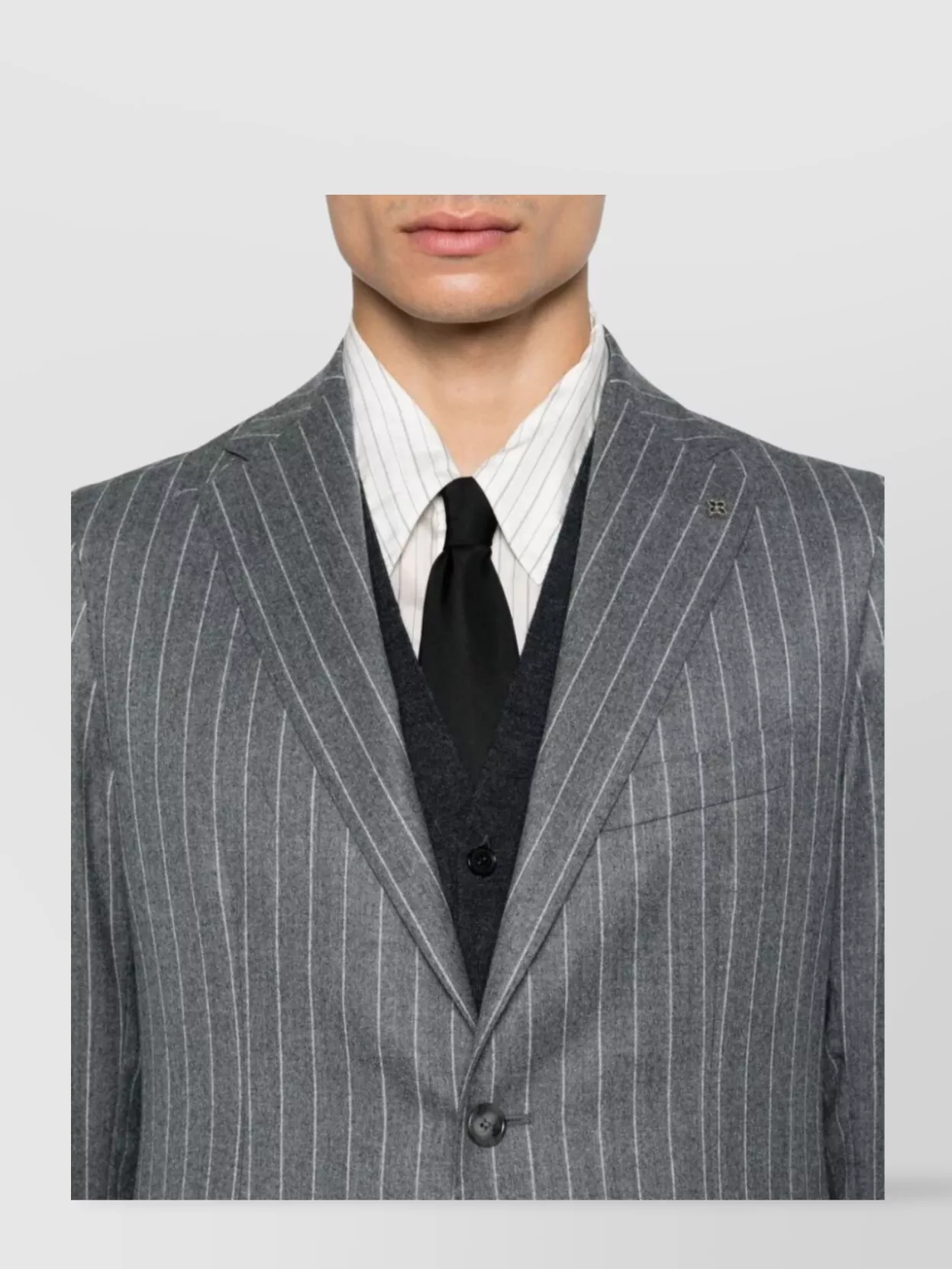 Tagliatore Montecarlo Flannel Pinstripe Suit